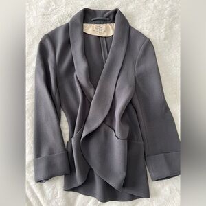Wilfred Aritzia Gray Crop Chevalier Blazer Size 00